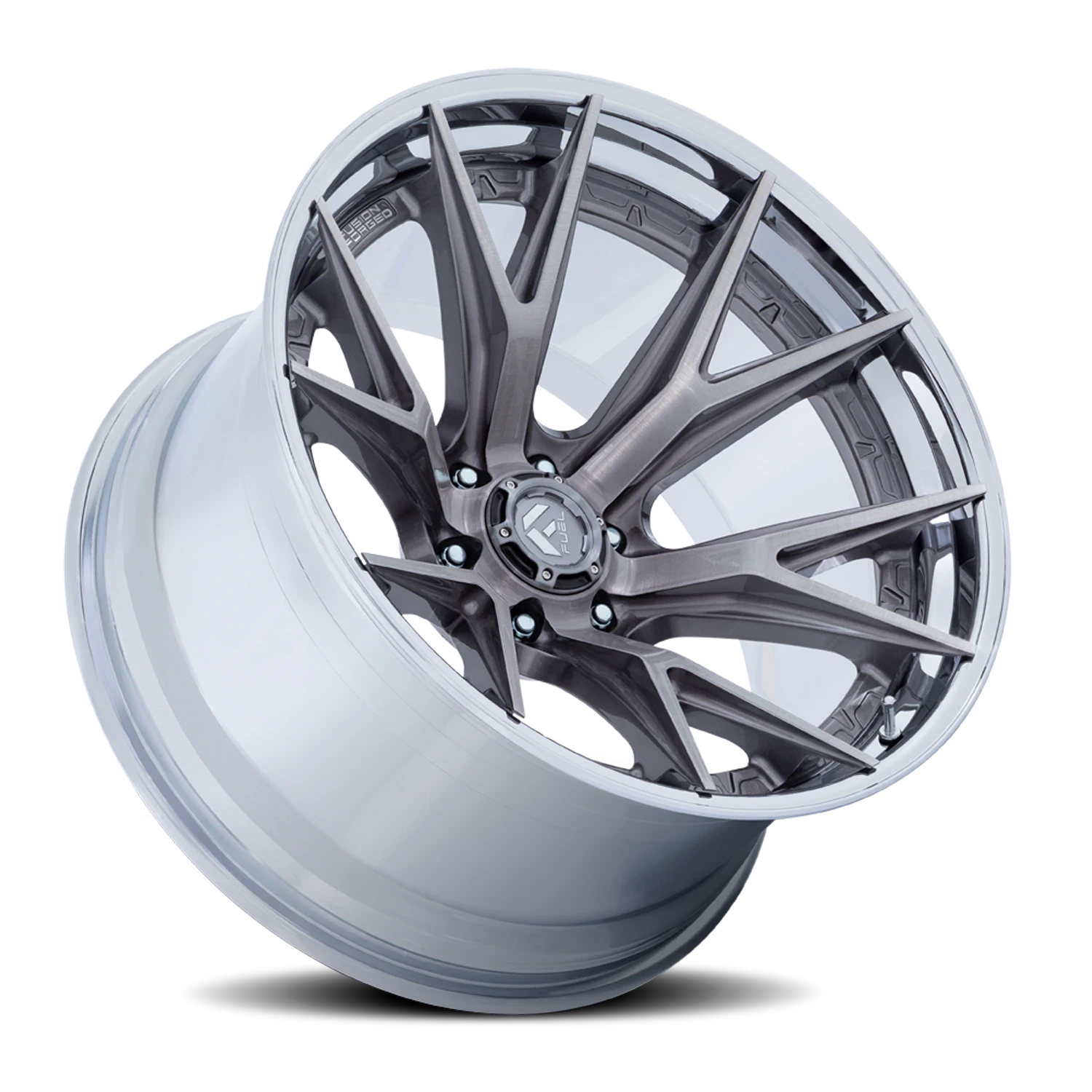 Fuel Catalyst 20x10" 8x180mm 124.2mm CB -18mm Platinum Chrome Lip