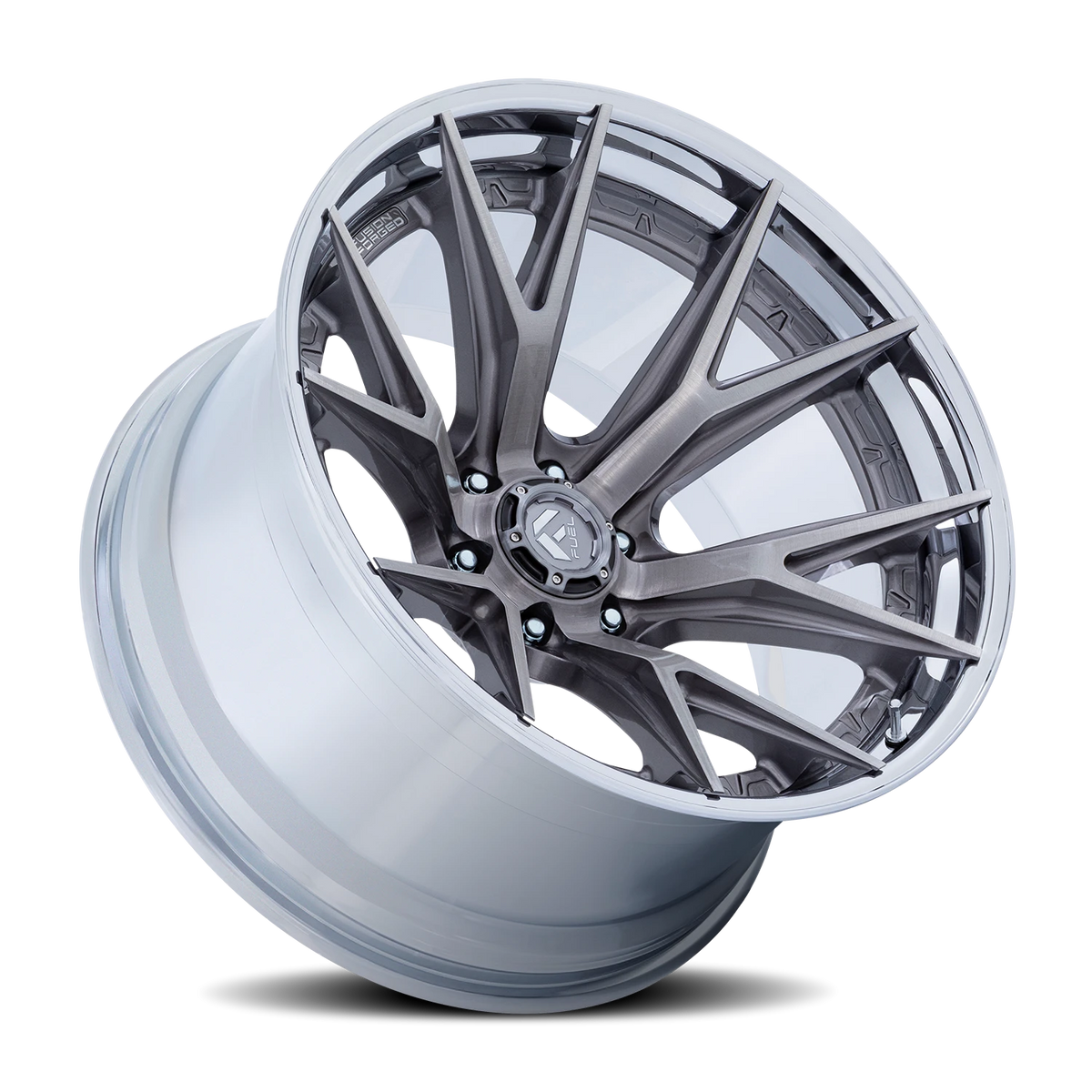 Fuel Catalyst 22x10 -18 8x180mm 124.2mm Platinum Chrome Lip