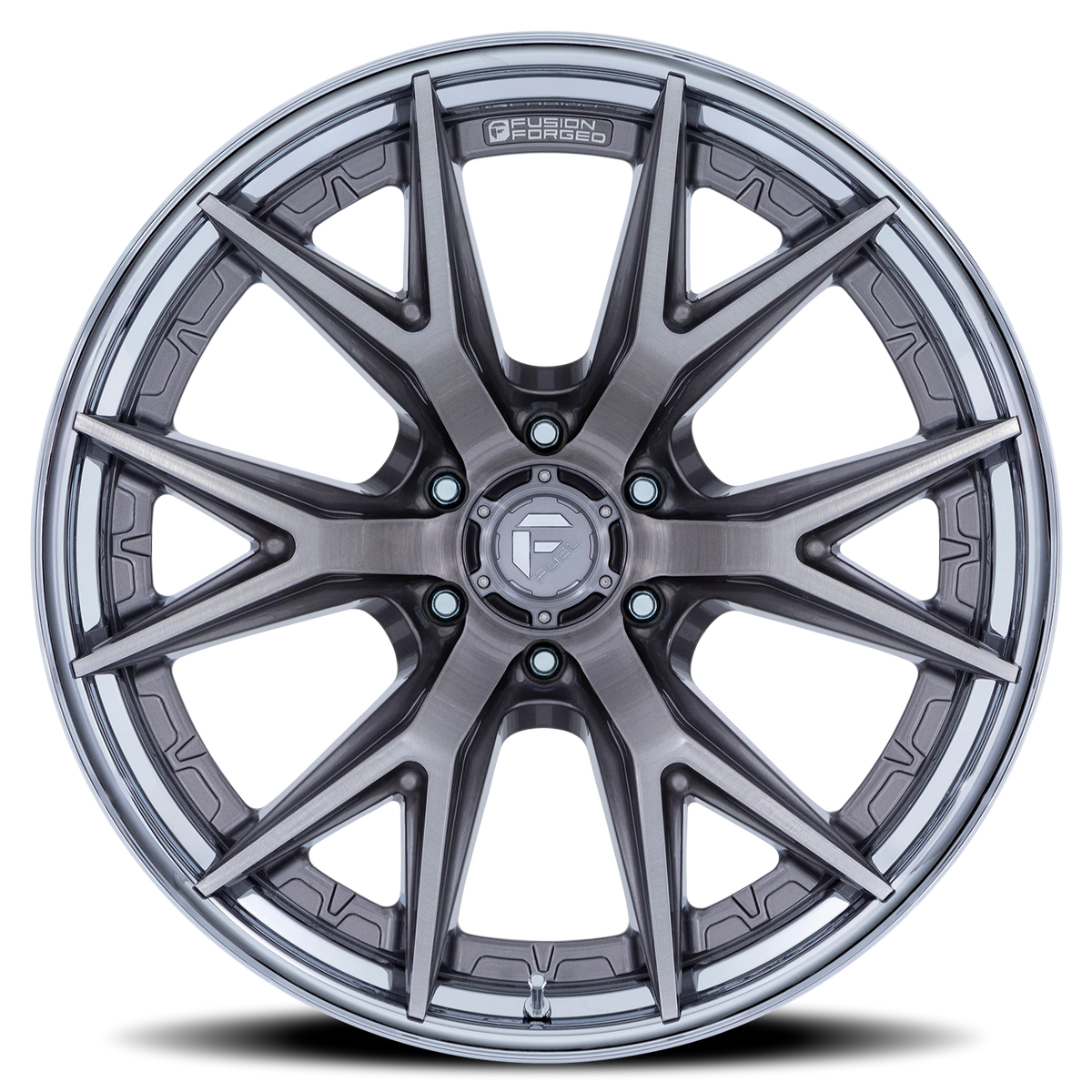 Fuel Catalyst 22x12 -44 8x180mm 124.2mm Platinum Chrome Lip