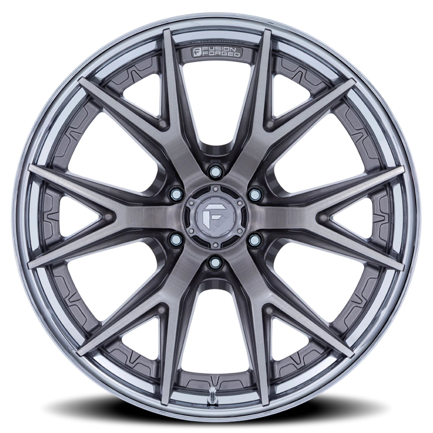 Fuel Catalyst 20x9" 8x165.1mm 125.1mm CB +1mm Platinum Chrome Lip