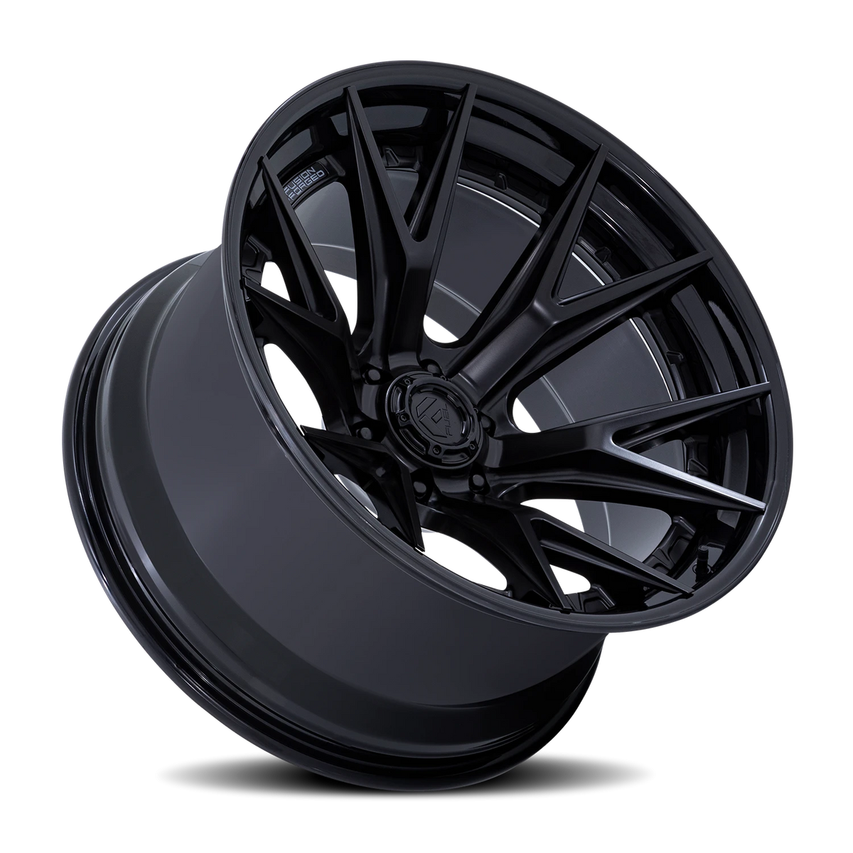 Fuel Catalyst 18x9 +1 6x139.7mm 106.1mm Matte Black Gloss Black Lip