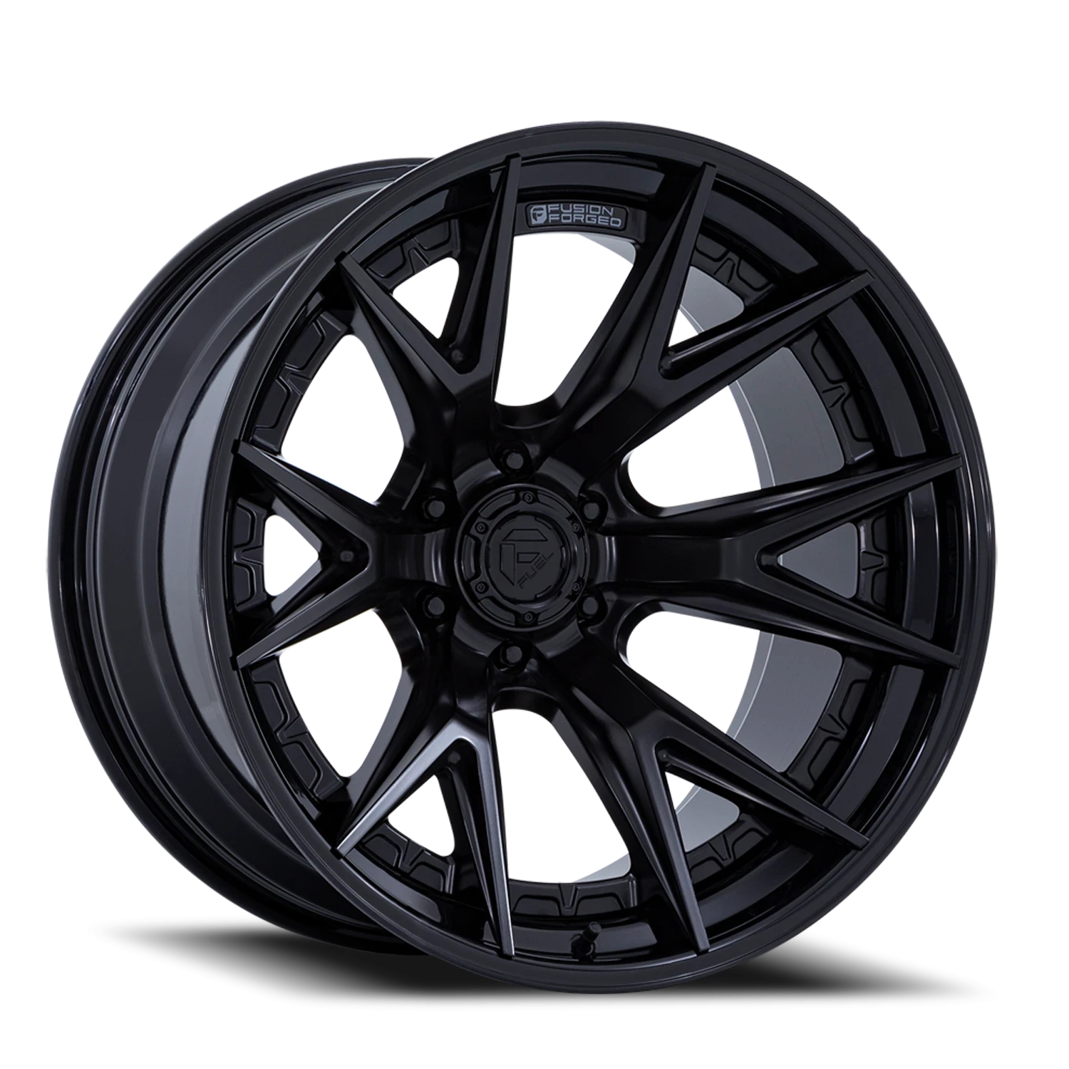 Fuel Catalyst 22x10" 8x165.1mm 125.1mm CB -18mm Matte Black Gloss Black Lip