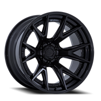 Fuel Catalyst 22x10" 8x165.1mm 125.1mm CB -18mm Matte Black Gloss Black Lip