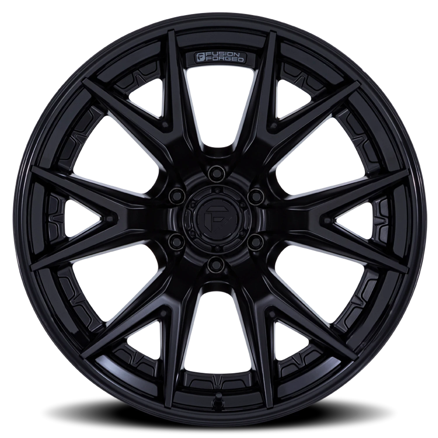 Fuel Catalyst 22x10" 8x165.1mm 125.1mm CB -18mm Matte Black Gloss Black Lip