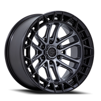 Fuel Celsius 20x9" 6x135mm 87.1mm CB +1mm Matte Gunmetal Matte Black Lip