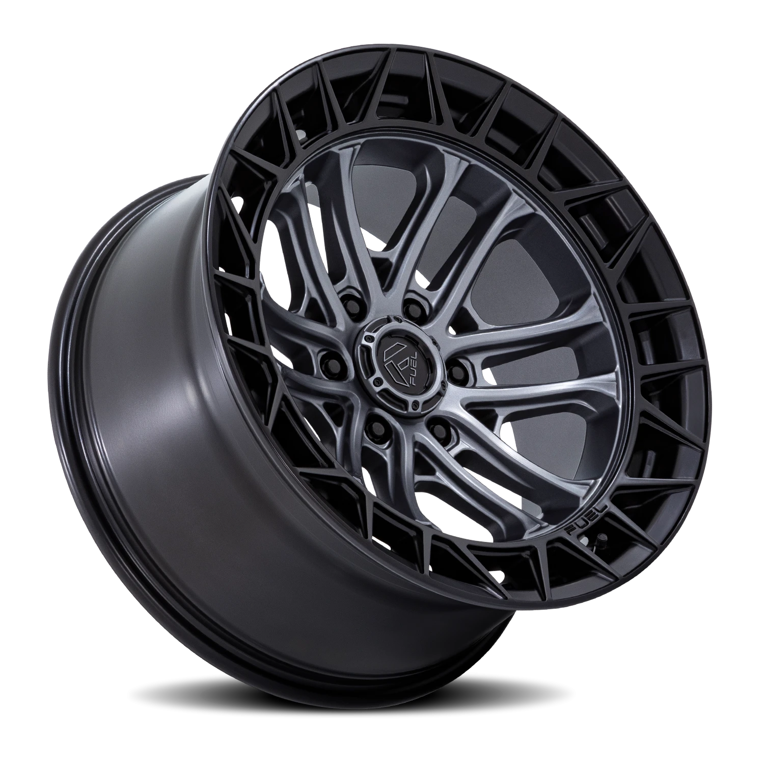 Fuel Celsius 20x9" 6x135mm 87.1mm CB +1mm Matte Gunmetal Matte Black Lip