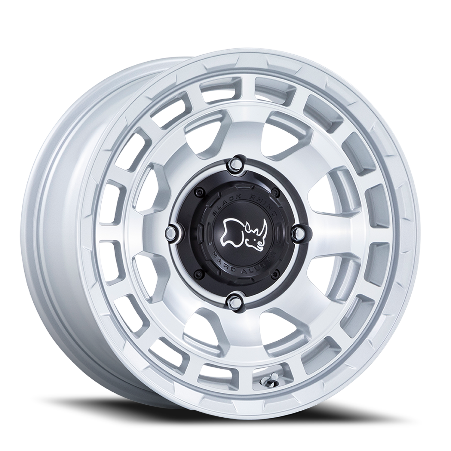 Black Rhino Chamber UTV 15x7" 4x137mm 110.1mm CB +10mm Hyper Silver Machined Face