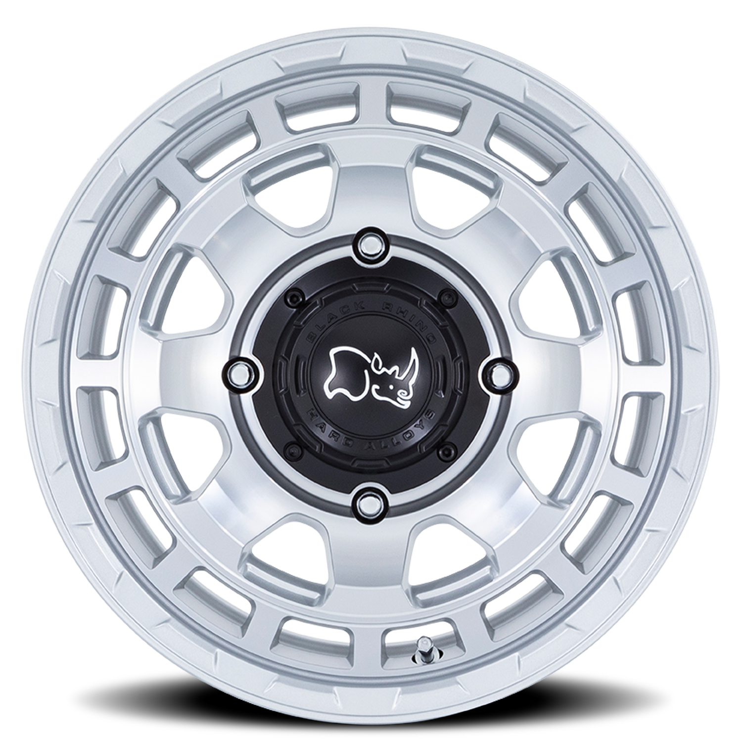 Black Rhino Chamber UTV 15x7" 4x137mm 110.1mm CB +10mm Hyper Silver Machined Face