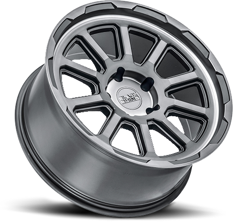Black Rhino Chase 18x8" 5x114.3mm 76.1mm CB +10mm Brushed Gunmetal