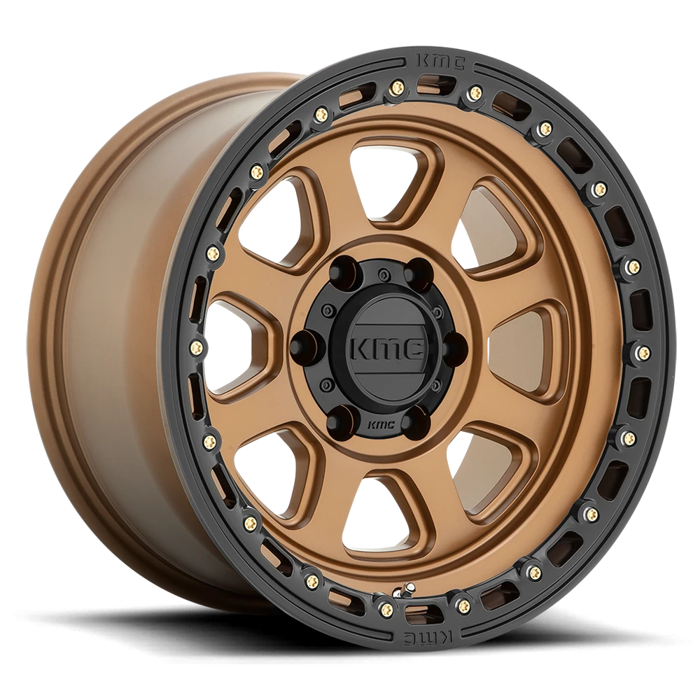 KMC Chase 20x9" 8x180mm 124.2mm CB 0mm Matte Bronze Black Lip