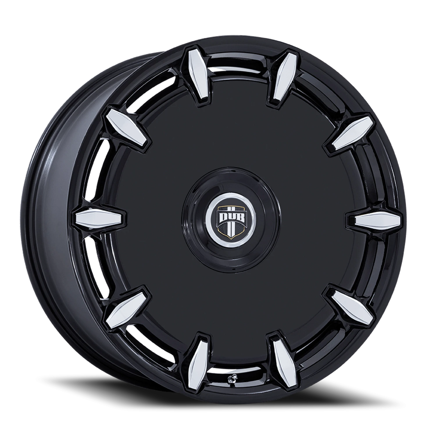 DUB Cheef 24x10" 6x135mm 100.3mm CB +30mm Gloss Black Milled