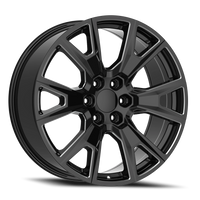Replica Alloys Chevy 22x9 +31 6x139.7mm 78.1mm Gloss Black Milled