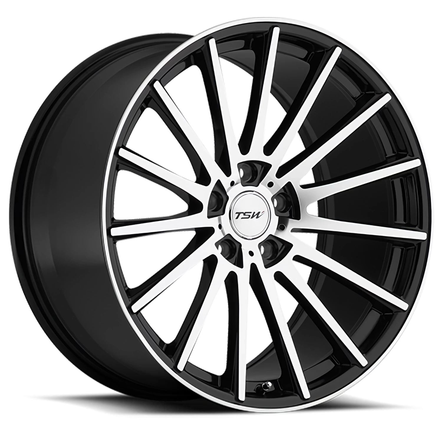 TSW Chicane 20x10" 5x120mm 76mm CB +40mm Gloss Black Mirror Cut Face