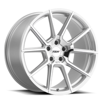 TSW Chrono 20x10" 5x120mm 76.1mm CB +25mm Silver Mirror Cut Face