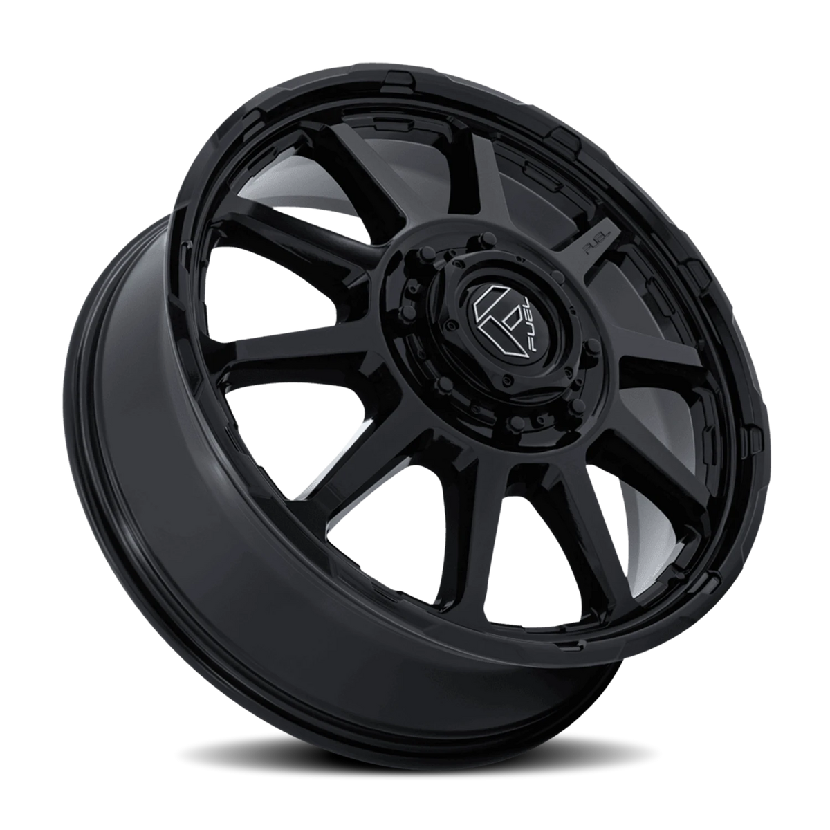 Fuel Circuit Dually 22x8.25 +105 10x225mm 170.1mm Gloss Black