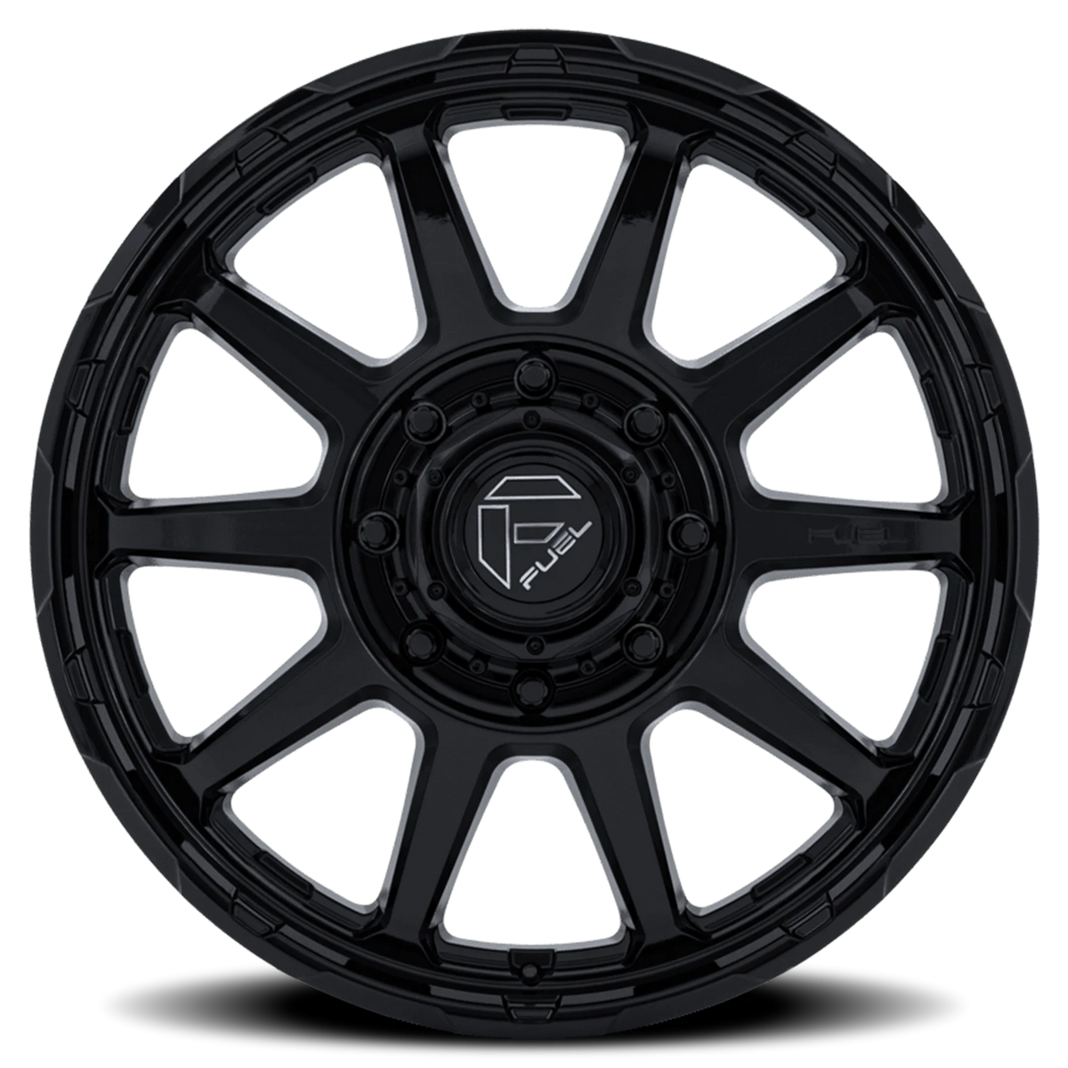 Fuel Circuit Dually 22x8.25 +105 10x225mm 170.1mm Gloss Black