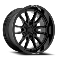 Fuel Clash 6 24x12 -44 6x139.7mm 106.1mm Gloss Black