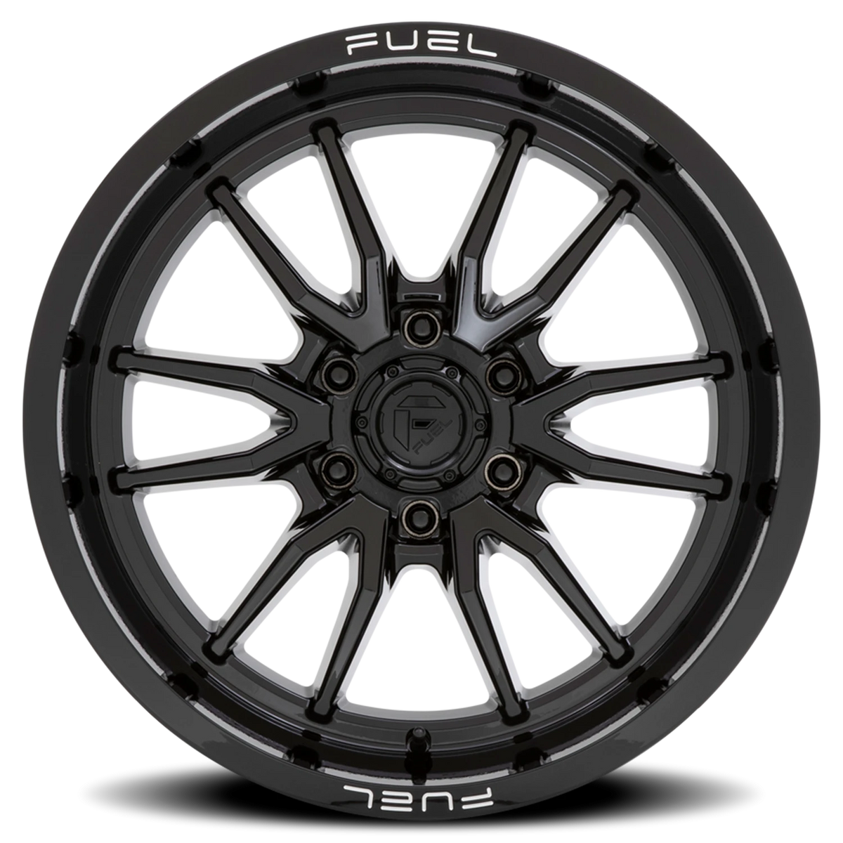 Fuel Clash 6 24x12 -44 6x135mm 87.1mm Gloss Black
