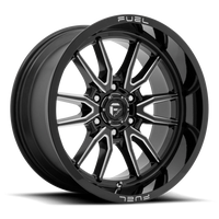 Fuel Clash 6 17x9" 6x139.7mm 106.1mm CB -12mm Gloss Black Milled
