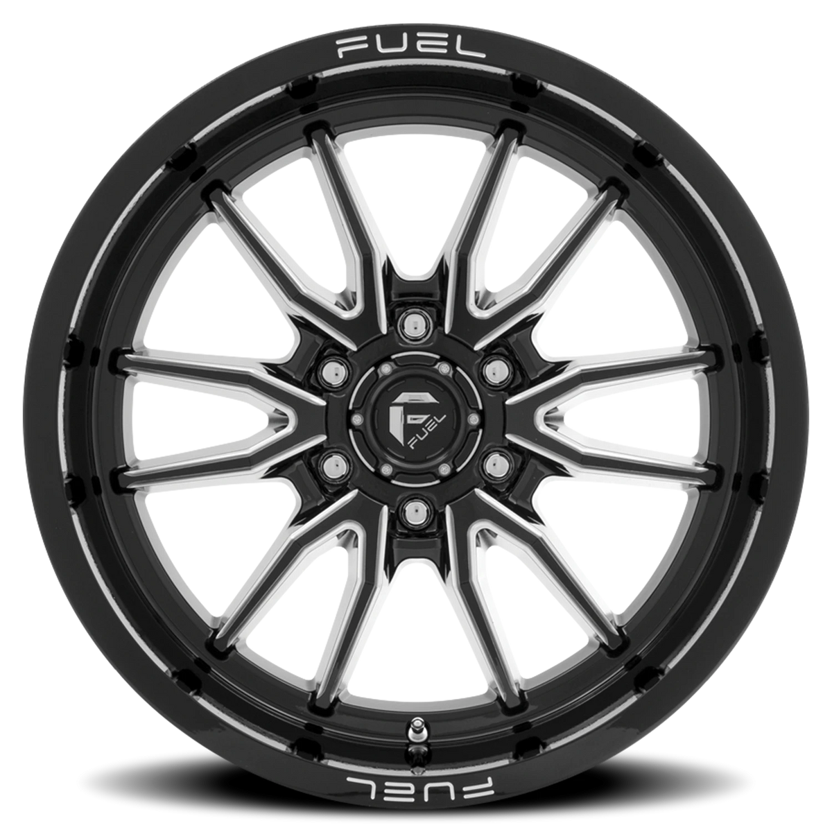 Fuel Clash 6 18x9 +1 6x135mm 87.1mm Gloss Black Milled
