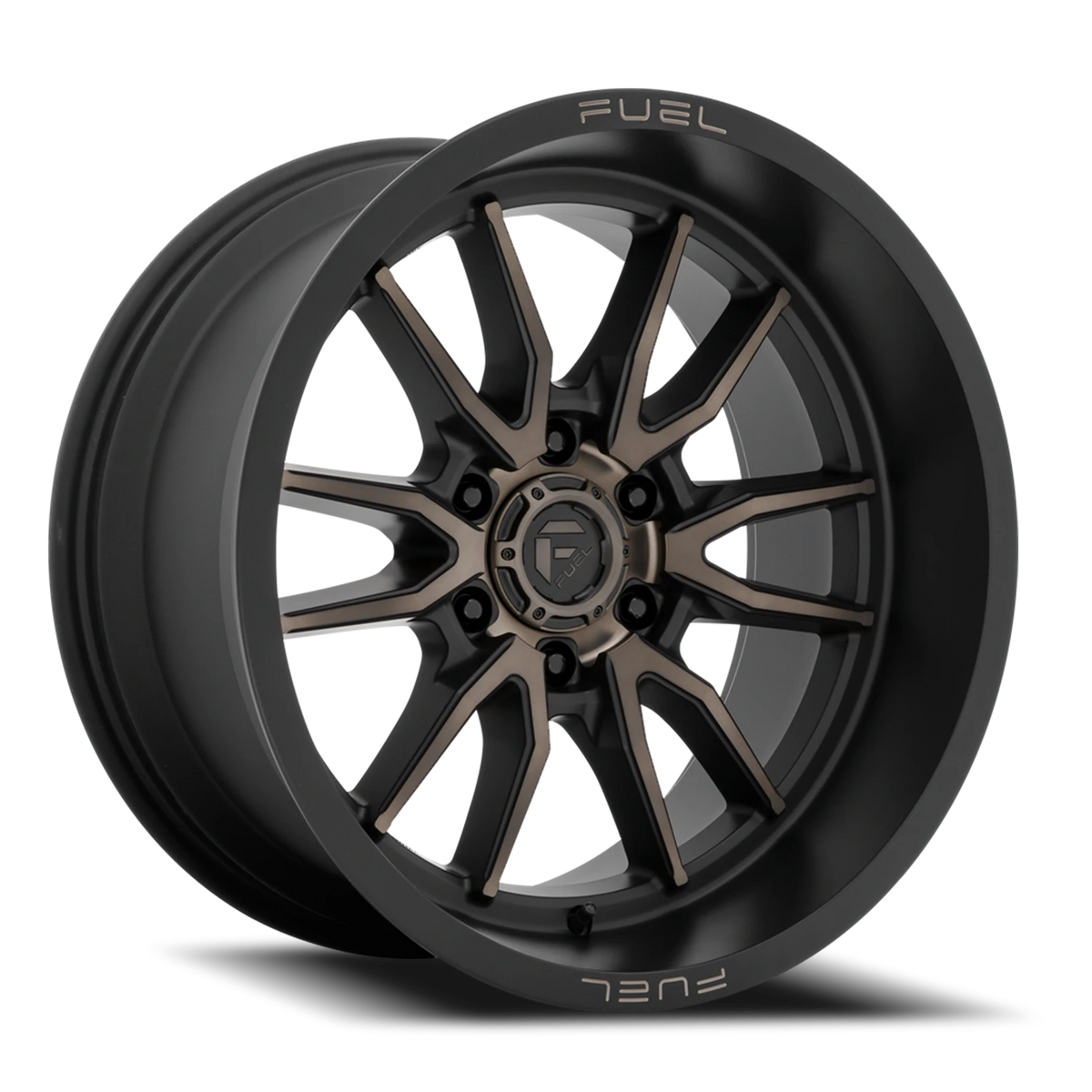 Fuel Clash 6 17x9 +1 6x120mm 67.06mm Matte Black Double Dark Tint