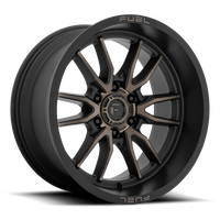 Fuel Clash 6 20x9" 8x170mm 125.1mm CB +20mm Matte Black Double Dark Tint