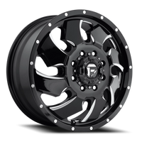 Fuel Cleaver Dually 20x8.3" 8x200mm 142mm CB +105mm Gloss Black Milled