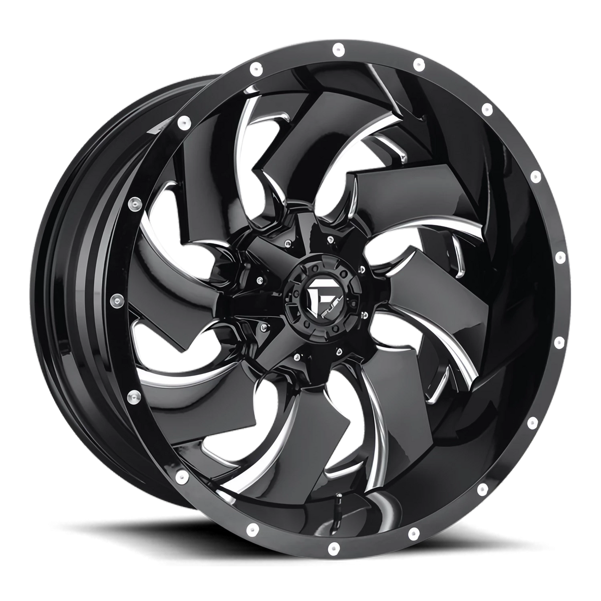 Fuel Cleaver 20x12 -44 5x139.7mm 110.1mm Gloss Black Milled