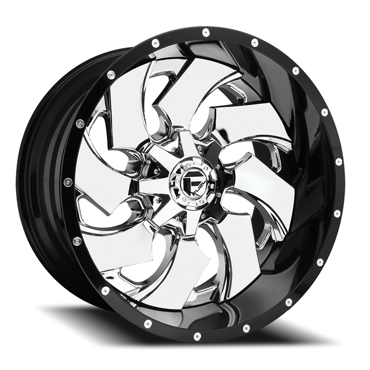 Fuel Cleaver 20x9 +20 8x170mm 125.1mm Chrome Gloss Black Lip