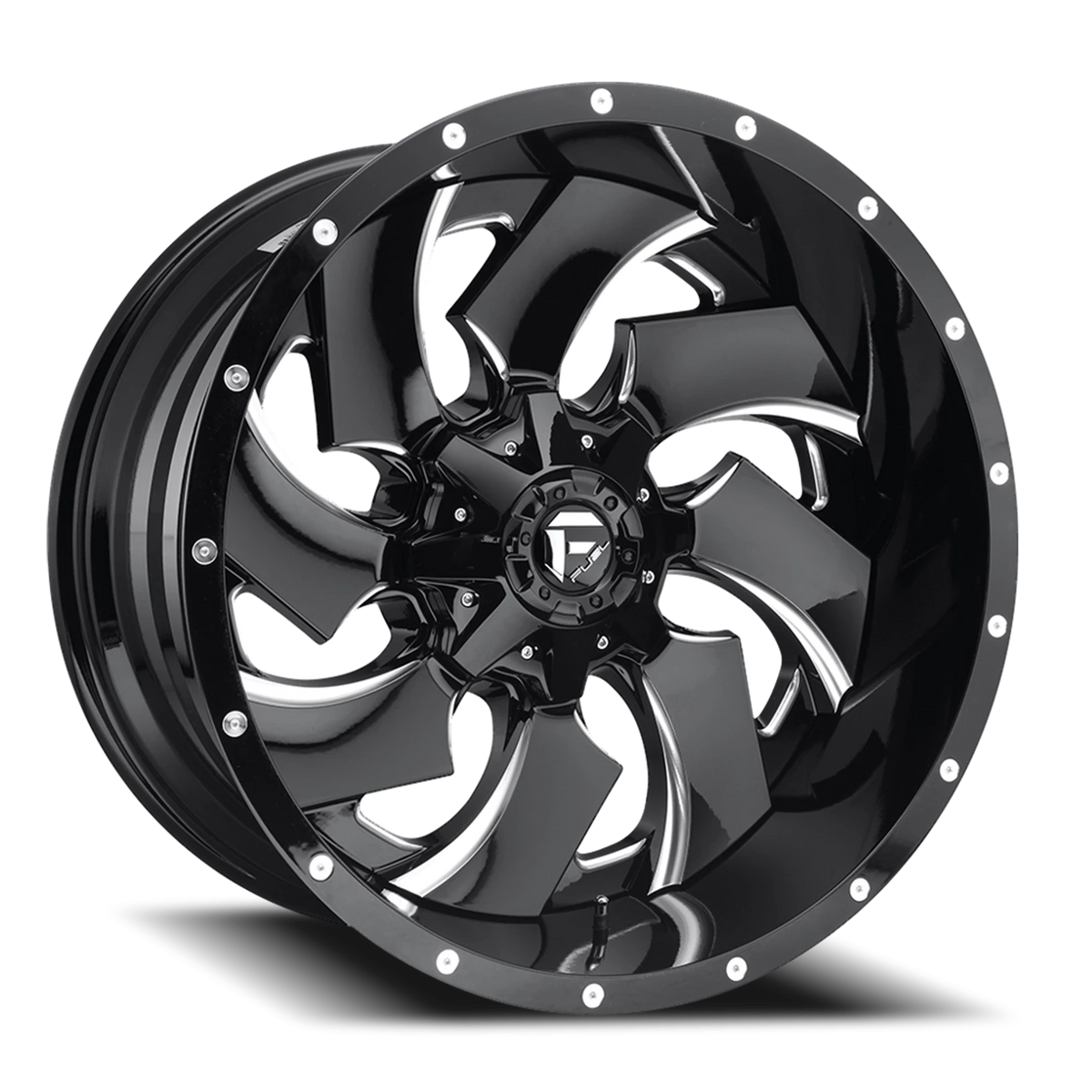 Fuel Cleaver 22x12 -44 5x114.3mm 78.1mm Gloss Black Milled