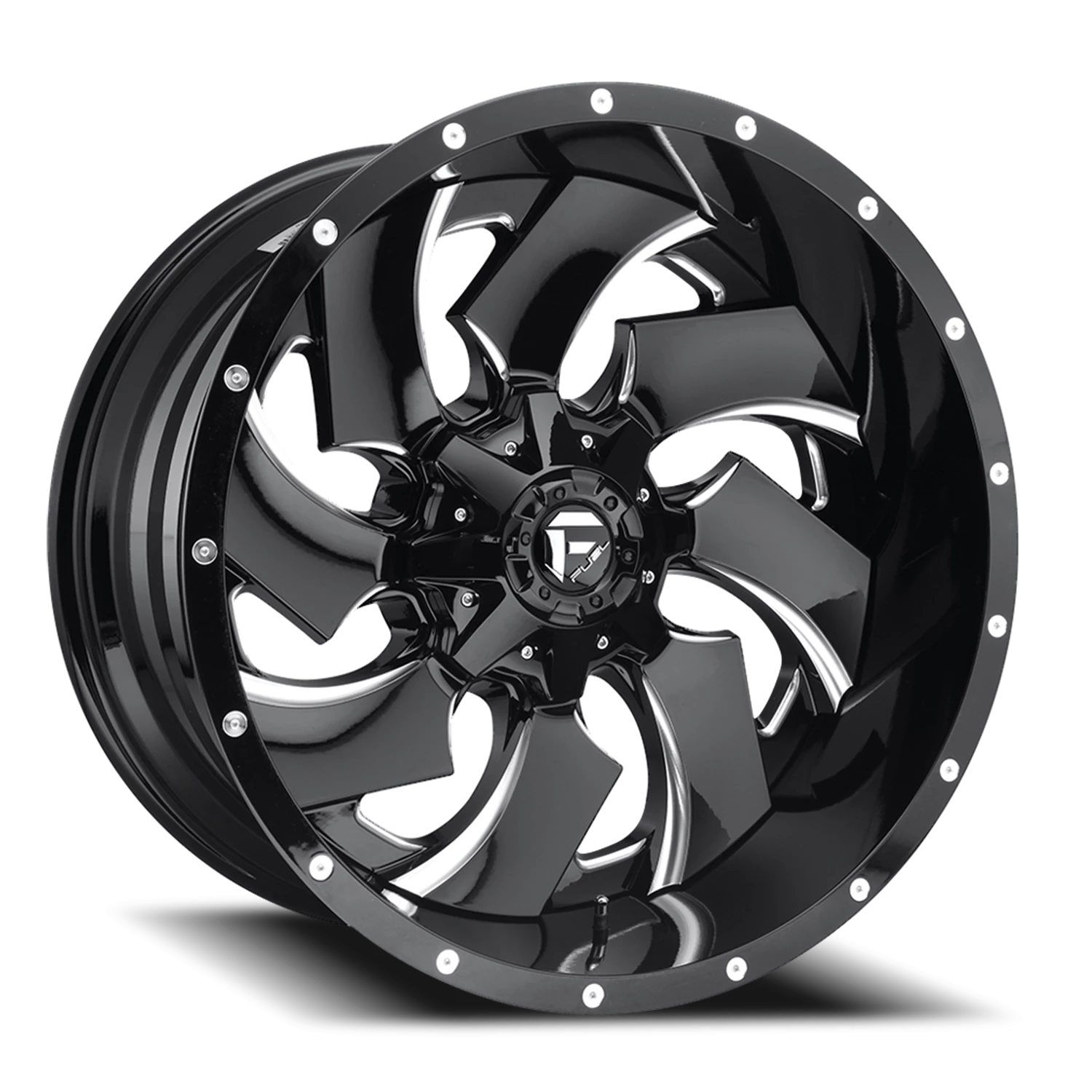 Fuel Cleaver 20x9" 5x139.7mm 110.3mm CB +20mm Gloss Black Milled
