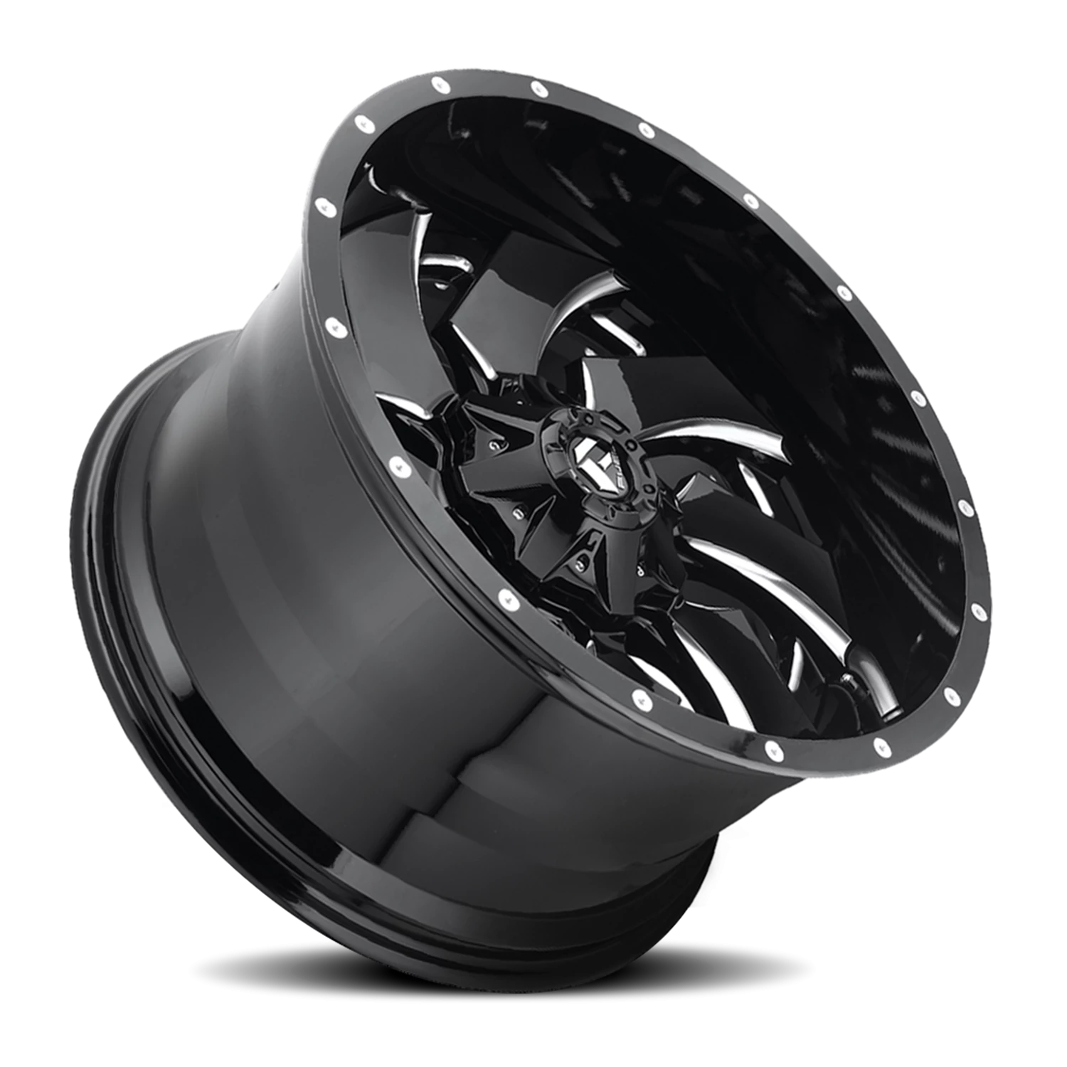 Fuel Cleaver 18x9" 6x135mm 106.4mm CB +1mm Gloss Black Milled