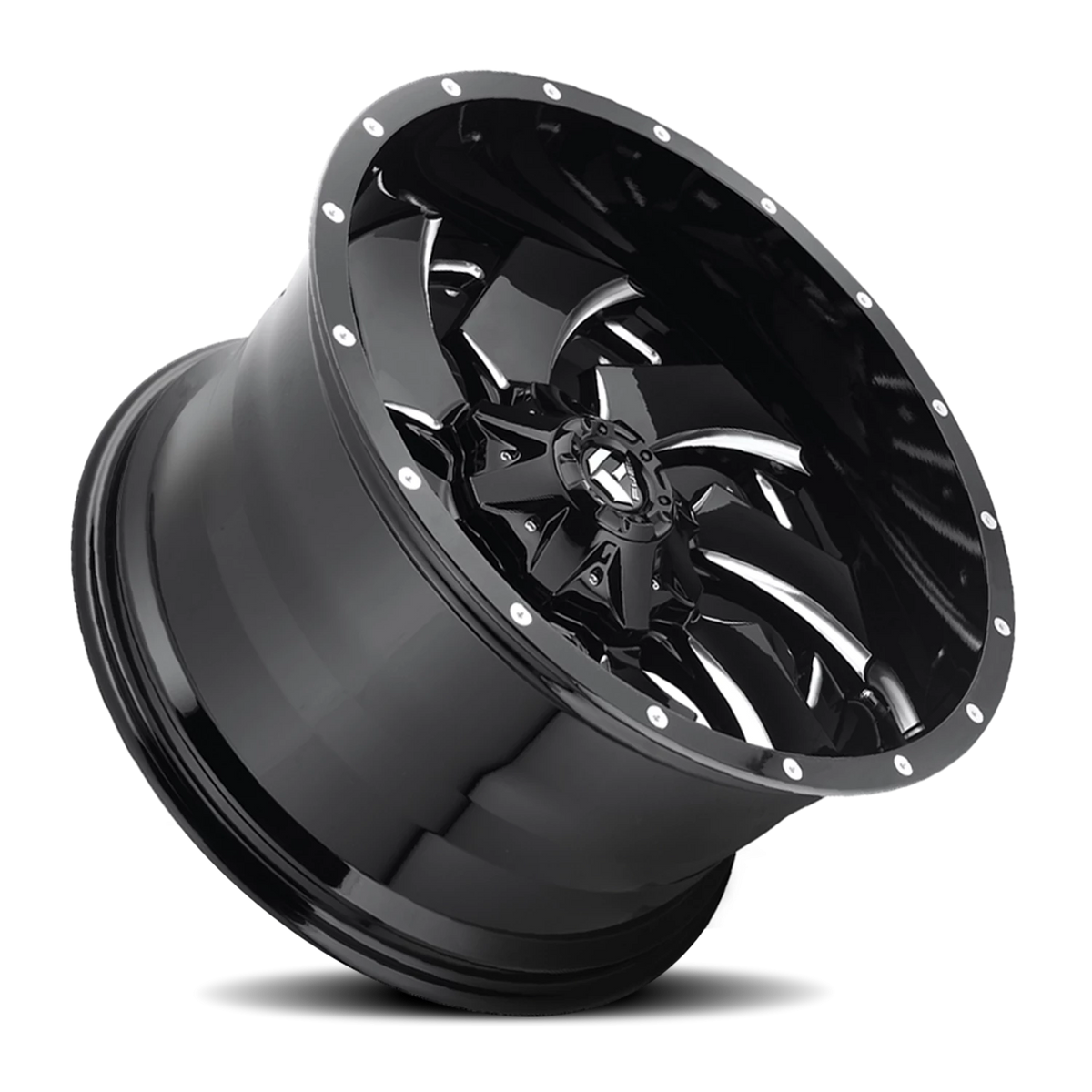 Fuel Cleaver 22x12 -44 8x170mm 125.1mm Gloss Black Milled