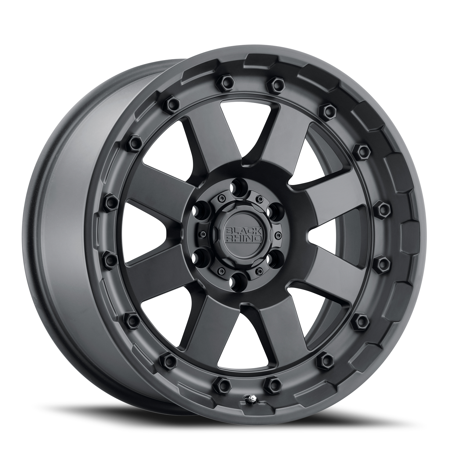 Black Rhino Cleghorn 17x8.5" 5x127mm 71.6mm CB -18mm Matte Black