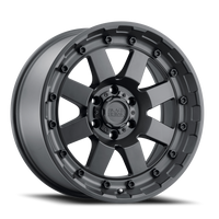 Black Rhino Cleghorn 17x8.5" 5x127mm 71.6mm CB -18mm Matte Black