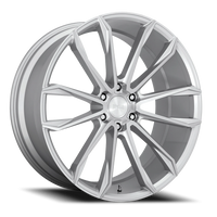 DUB Clout 24x10" 6x139.7mm 106.1mm CB +30mm Gloss Silver Brushed