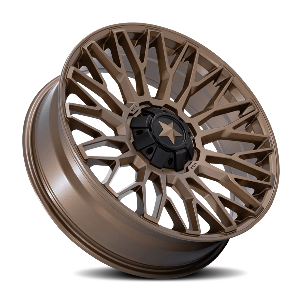 MSA Clubber 22x7 +0 4x136mm 110.1mm Matte Bronze