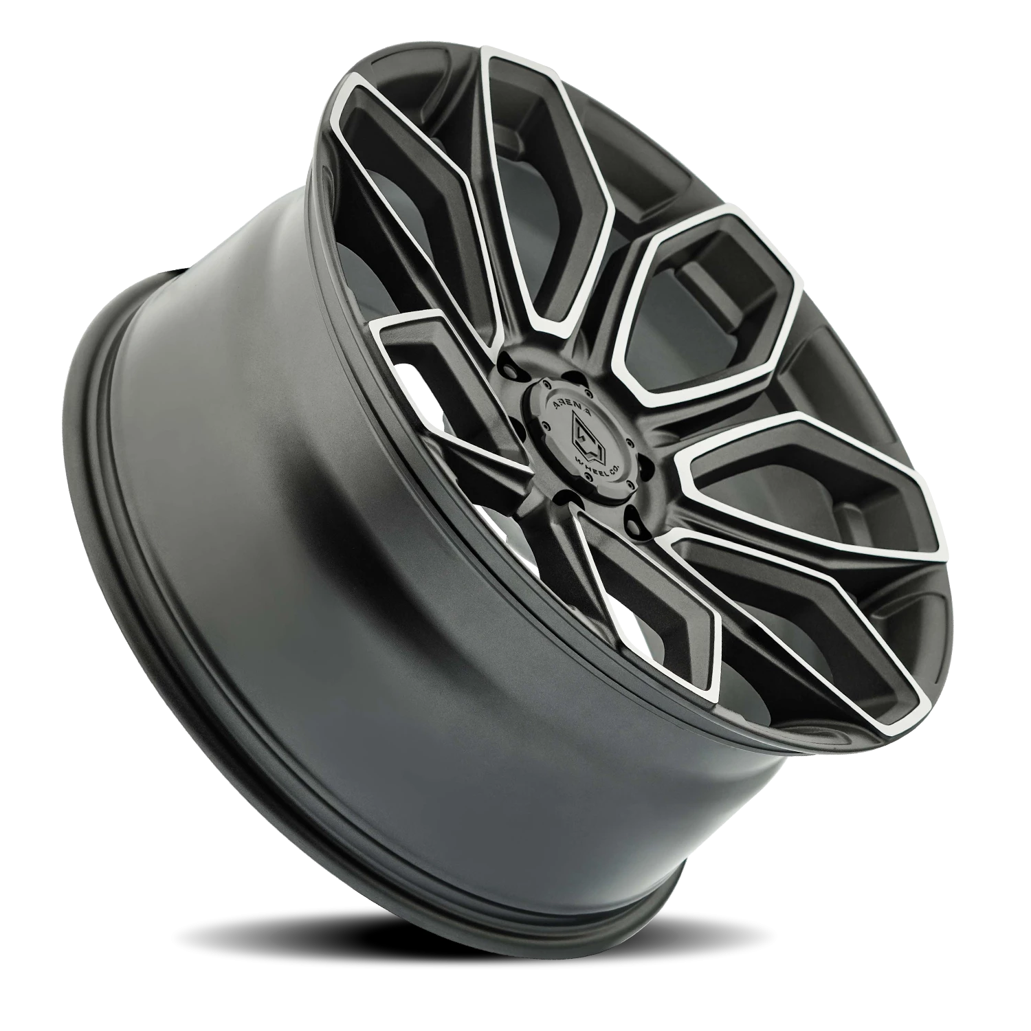 Arena Cobra 20x10" 6x139.7mm 106.1mm CB -18mm Gloss Glossy Black Brushed DDT Face Clear