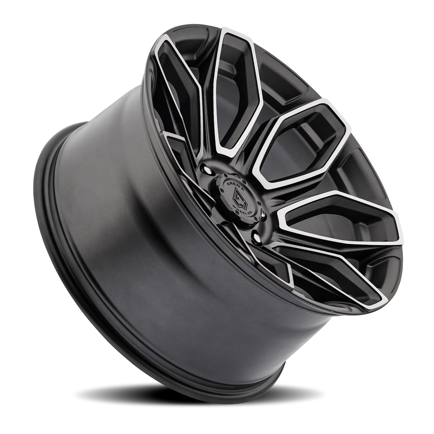 Arena Cobra 22x10" 6x135mm 87.12mm CB -18mm Textured Gunmetal Machined Clear Coat