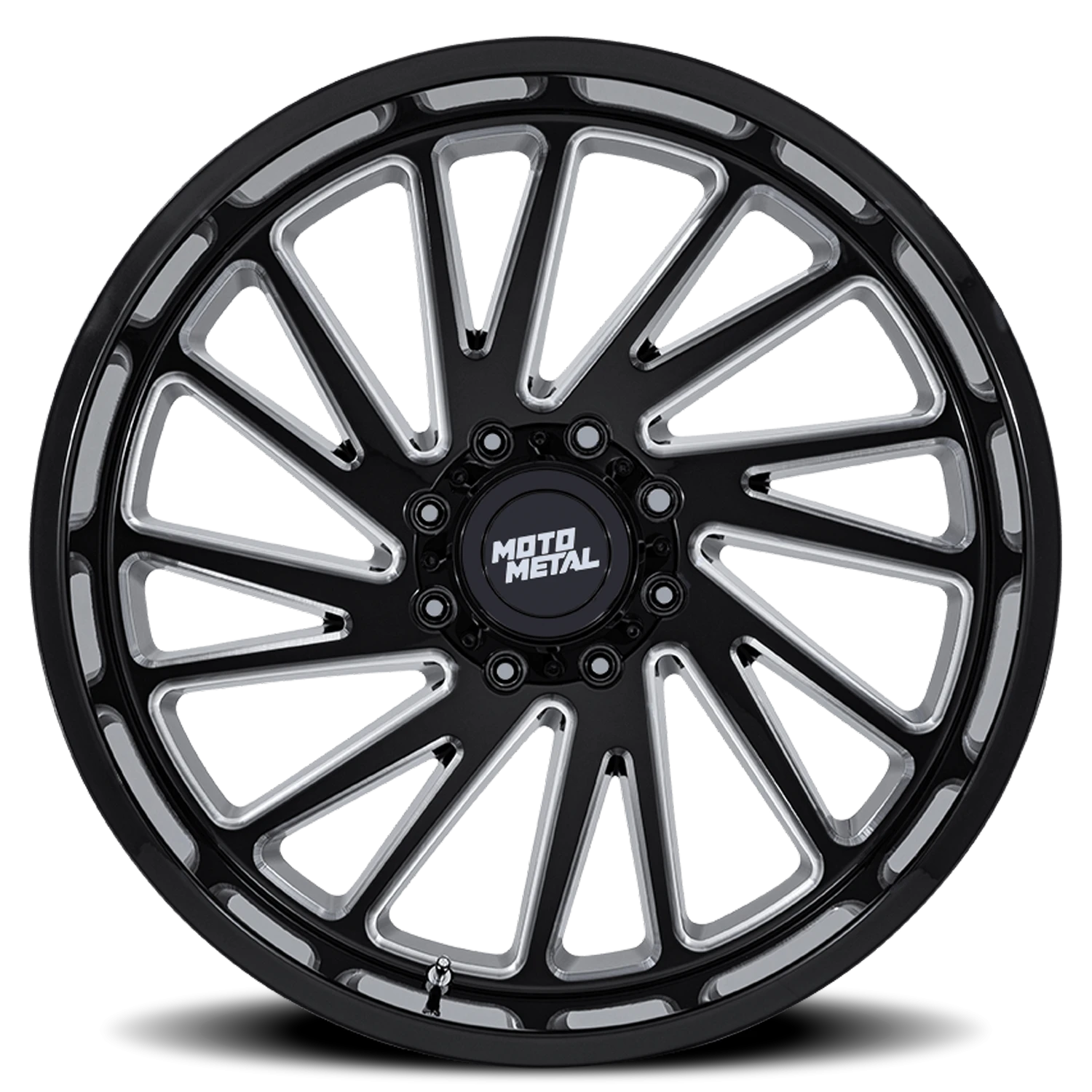 Moto Metal Combat 22x10" 5x127mm 71.5mm CB -18mm Gloss Black Milled