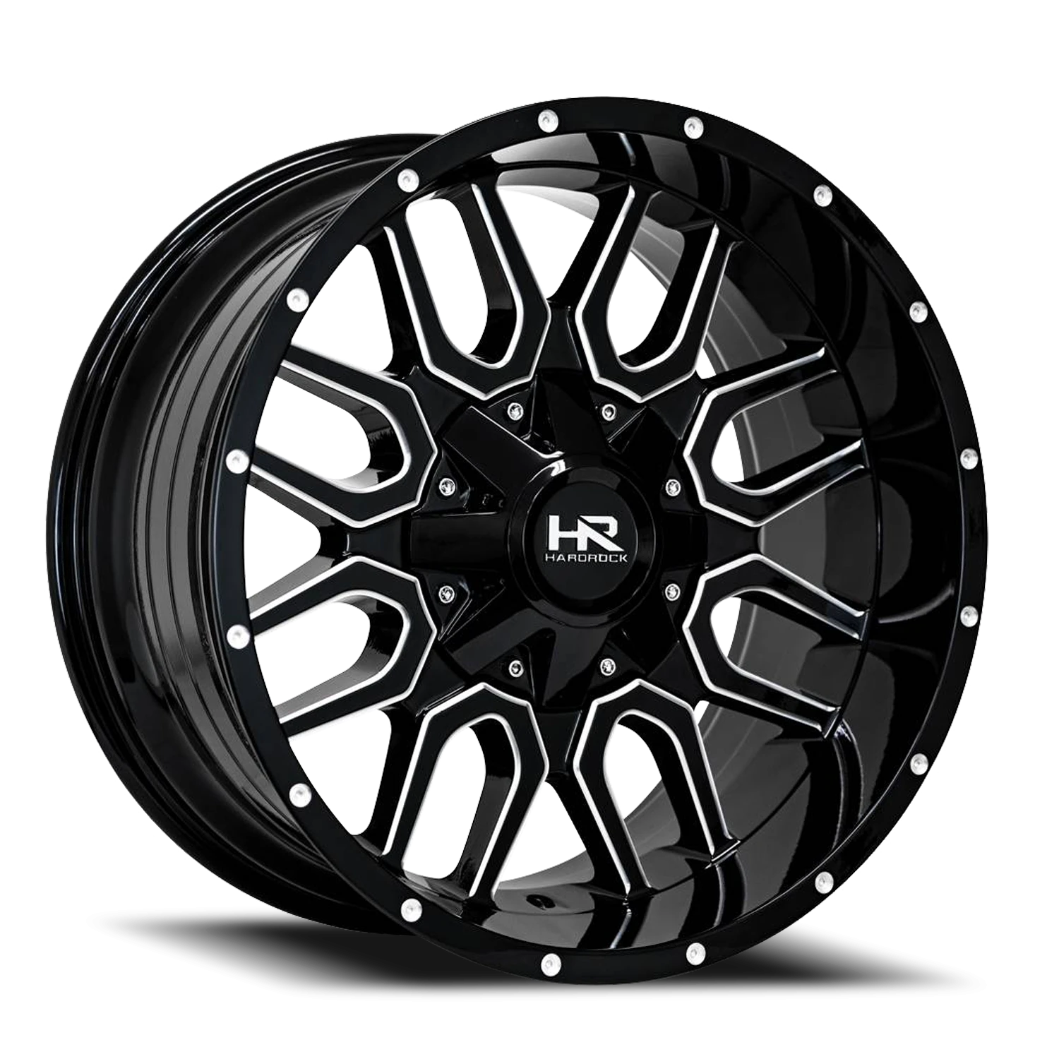 Hardrock Offroad Commander H709 20x10" 6x135mm 108mm CB -19mm Gloss Black Milled