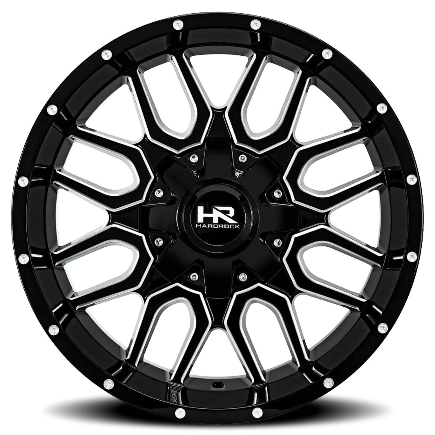 Hardrock Offroad Commander H709 22x10" 5x127mm 87mm CB -25mm Gloss Black Milled