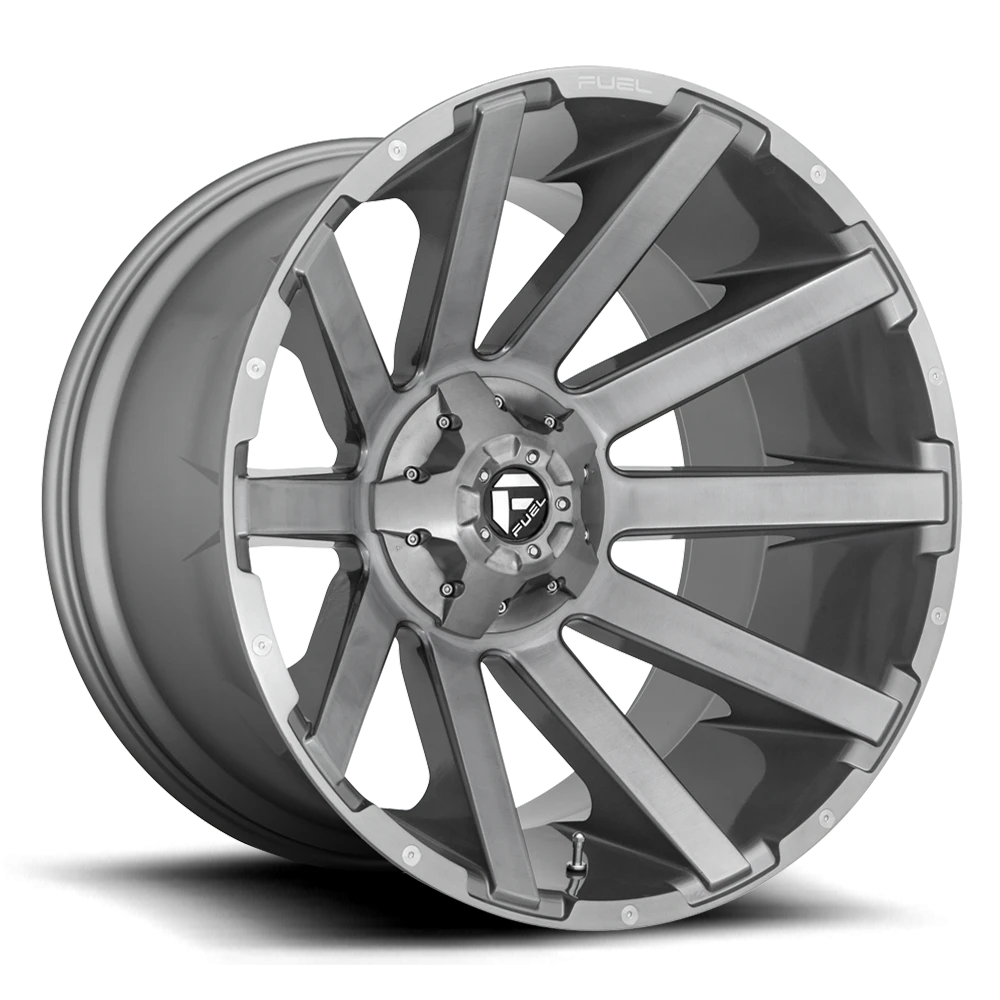 Fuel Contra Platinum 20x9" 6x135mm 106.1mm CB +19mm Brushed Gunmetal Clear Tint