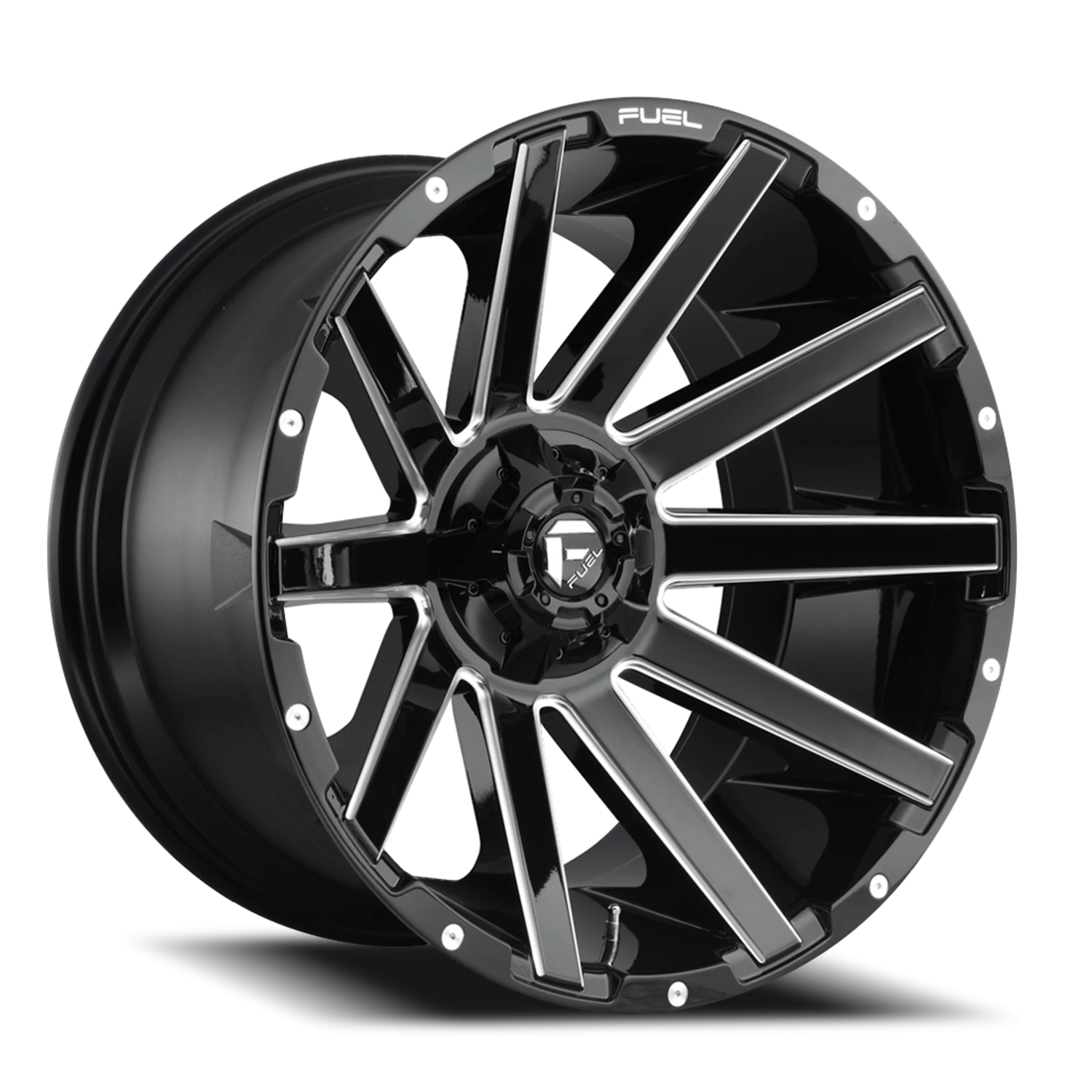 Fuel Contra 20x10" 8x180mm 124.3mm CB -18mm Gloss Black Milled