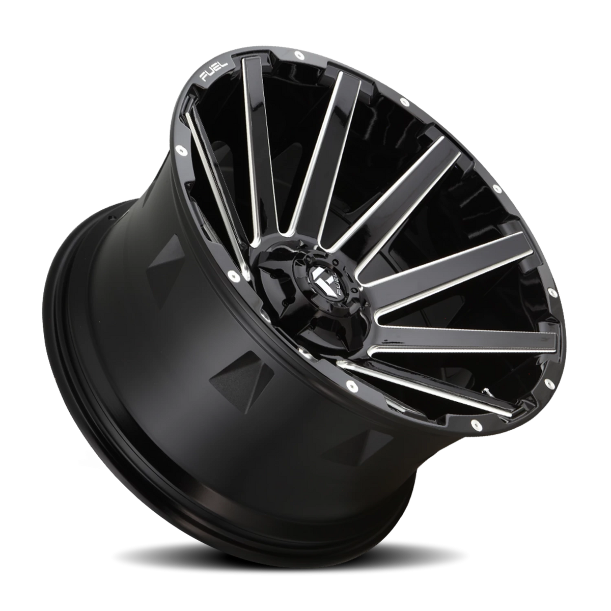 Fuel Contra 22x10 -18 8x165.1mm 125.2mm Gloss Black Milled