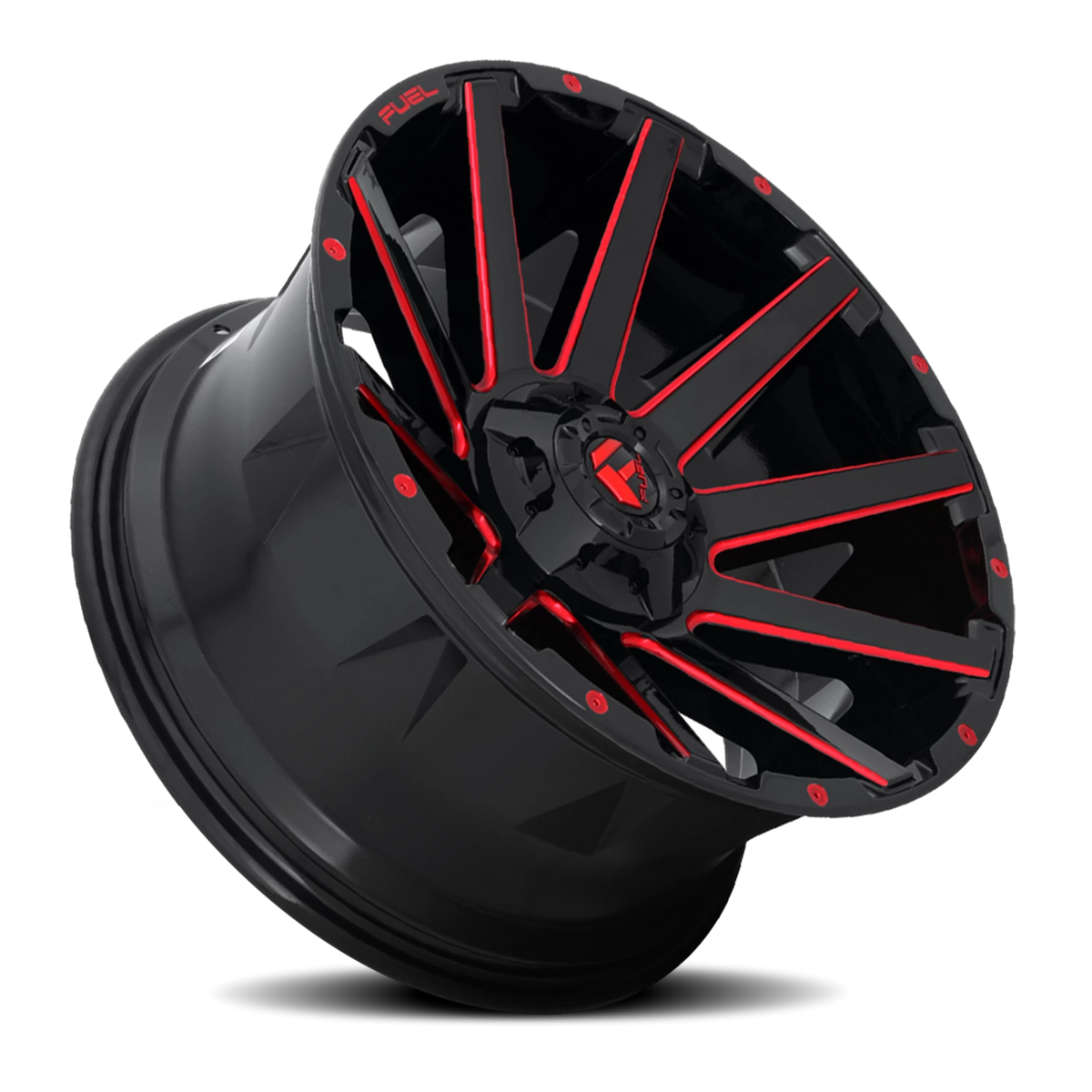 Fuel Contra 20x9 +20 8x165.1mm 125.2mm Gloss Red Milled