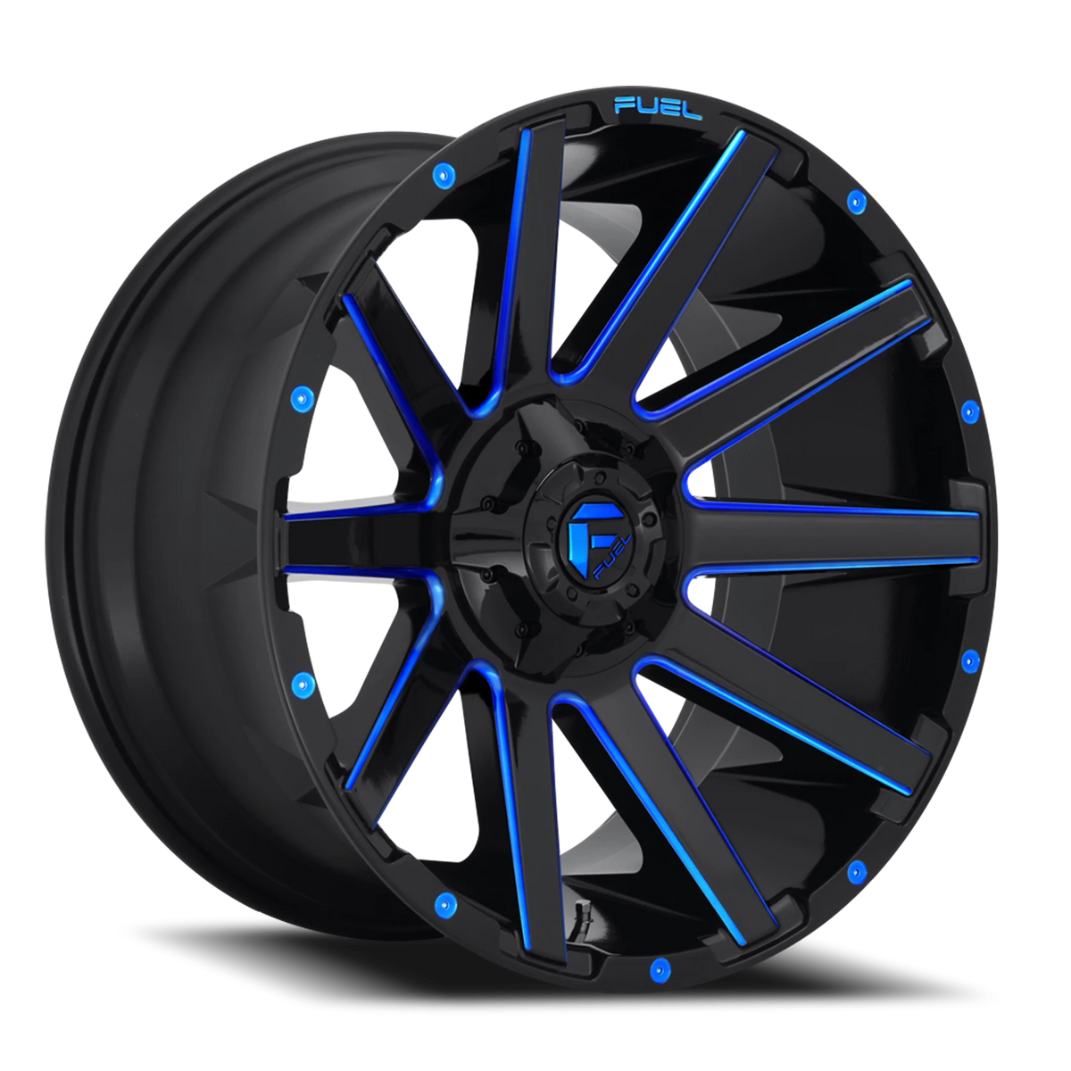 Fuel Contra 18x9 -12 6x135mm 106.1mm Gloss Blue Milled