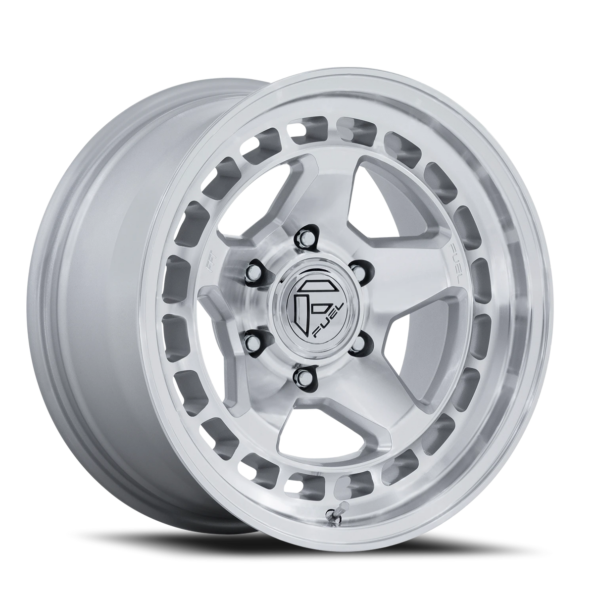 Fuel Core 17x8.5 +25 5x127mm 71.5mm Hyper Silver Machined Face