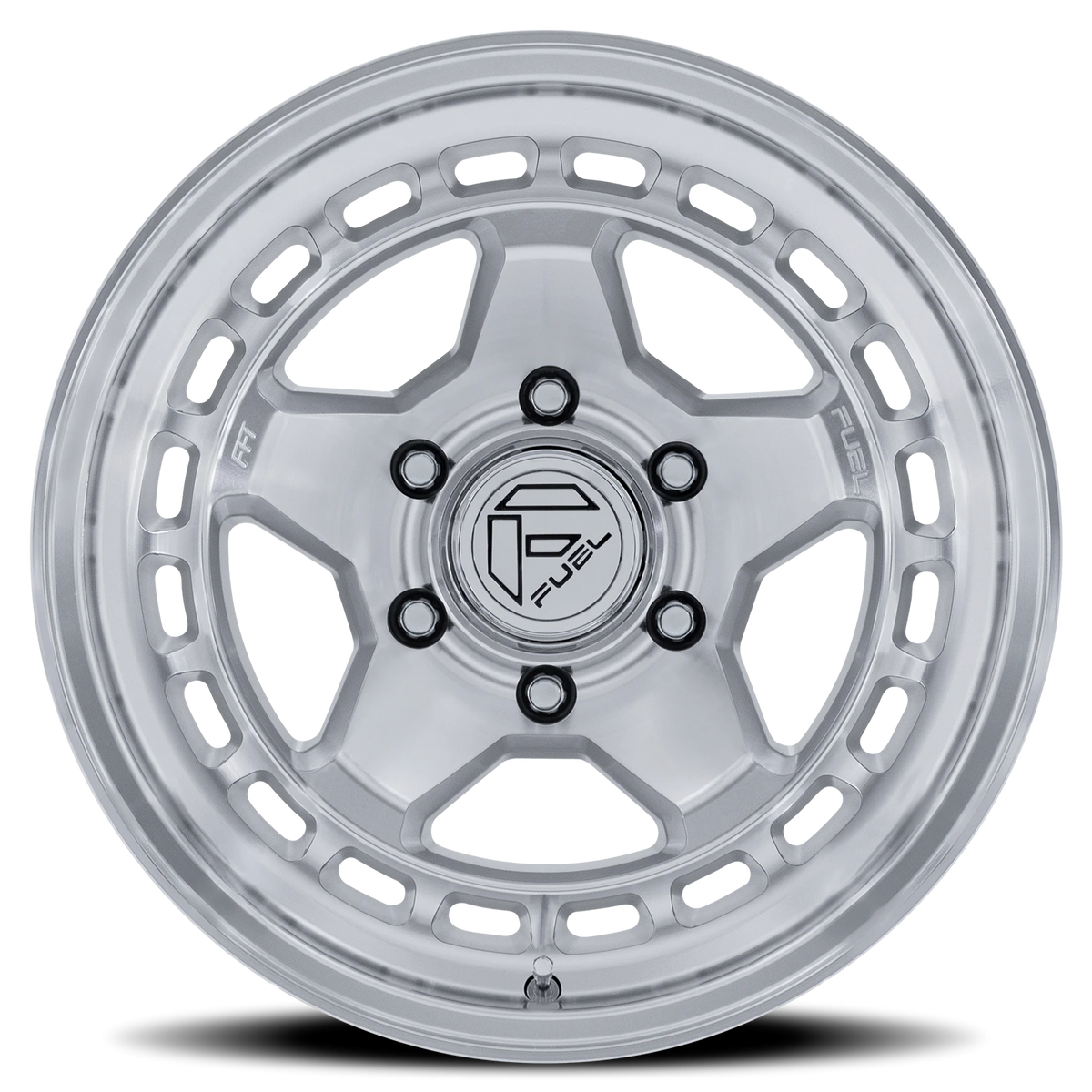 Fuel Core 17x8.5 +25 5x127mm 71.5mm Hyper Silver Machined Face