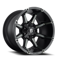 Fuel Coupler 20x10" 5x114.3mm 78.1mm CB -12mm Matte Black Machined-Dark Tint